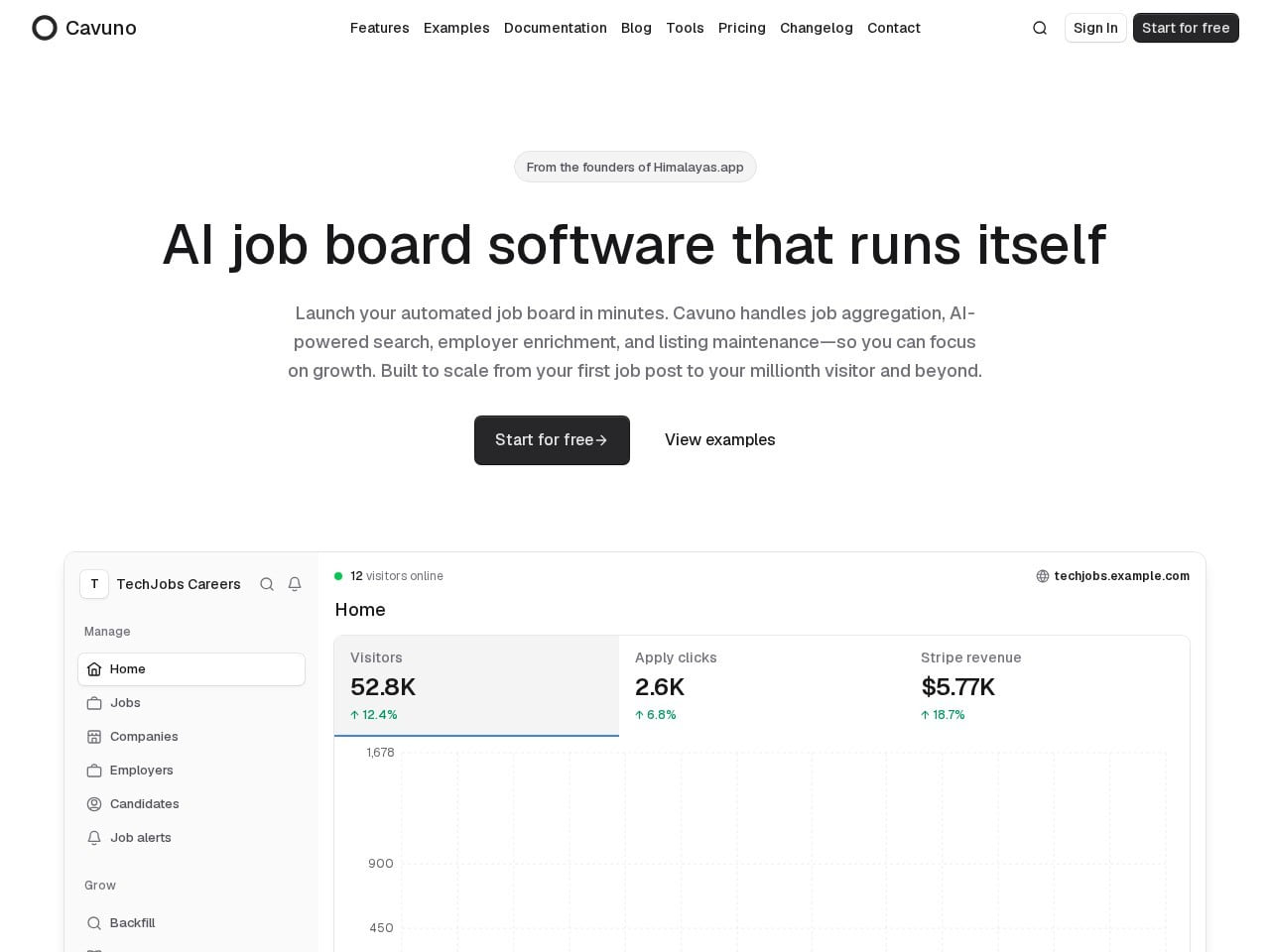 Cavuno productscreenshot