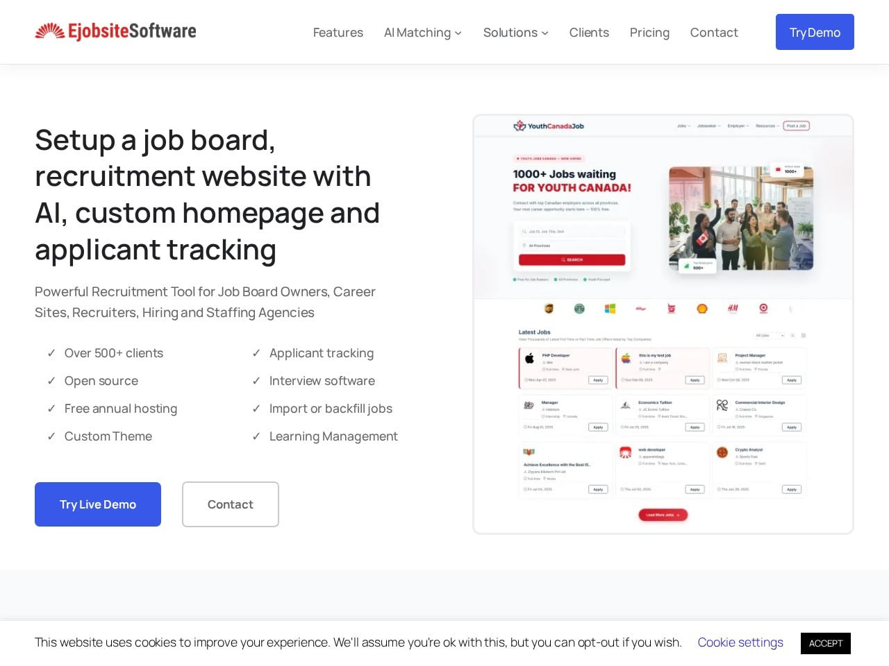 eJobSiteSoftware productscreenshot