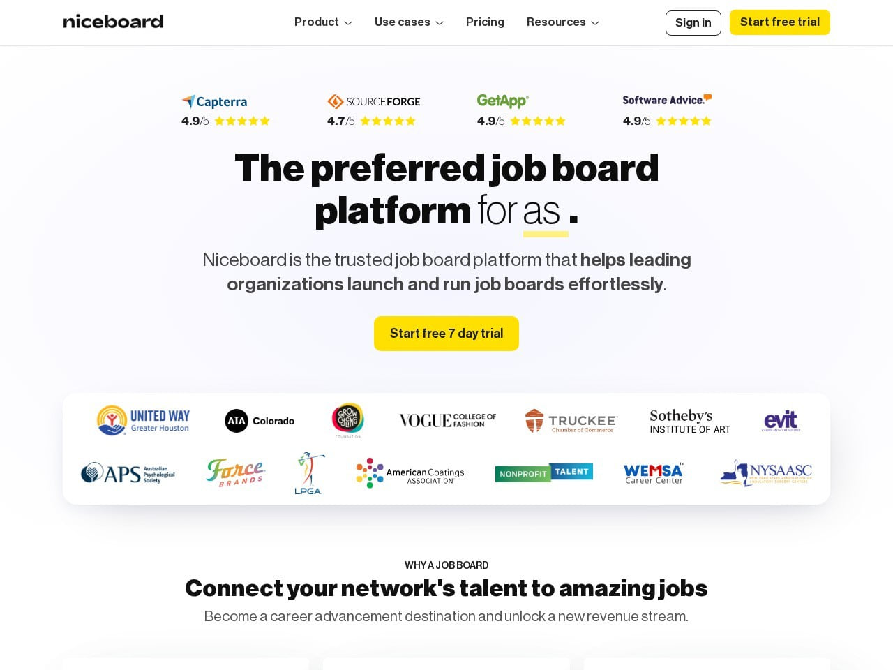 Niceboard productscreenshot